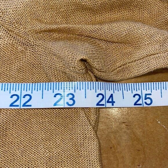 J. JILL Linen Blend Knit Round Neck 3/4 Sleeve Sweater Top Camel X-Large XL - Picture 8 of 8